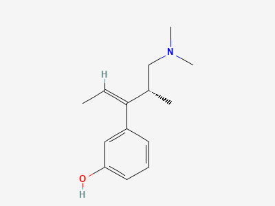 3-[(2Z,4R)-5-(dimethylamino)-4-methylpent-2-en-3-yl]phenol Structure