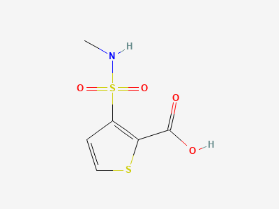 3-[(methylamino)sulfonyl]thiophene-2-carboxylic acid Structure