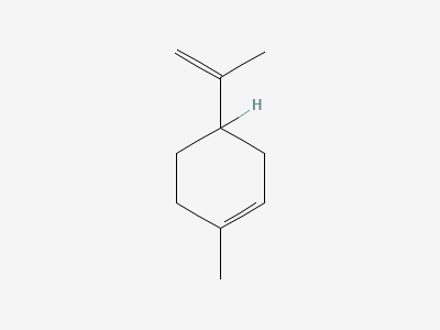(4RS)-1-methyl-4-(prop-1-en-2-yl)cyclohex-1-ene (limonene) Structure