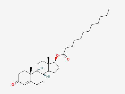 3-oxoandrost-4-en-17β-yl dodecanoate (testosterone laurate) Structure
