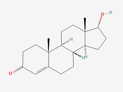 17α-hydroxyandrost-4-en-3-one (17-epi-testosterone) Structure