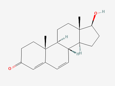 17β-hydroxyandrosta-4,6-dien-3-one (Δ6-testosterone) Structure