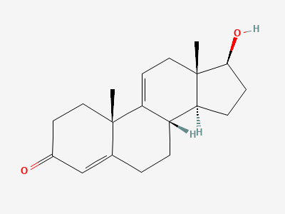17β-hydroxyandrosta-4,9(11)-dien-3-one Structure