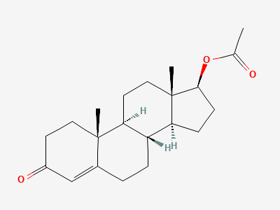3-oxoandrost-4-en-17β-yl acetate (testosterone acetate) Structure