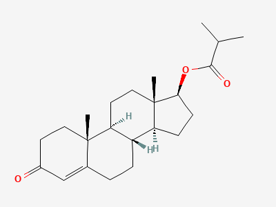 3-oxoandrost-4-en-17β-yl 2-methylpropanoate (testosterone isobutyrate) Structure