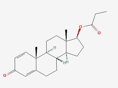 3-oxoandrosta-1,4-dien-17β-yl propanoate Structure