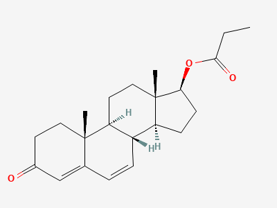 3-oxoandrosta-4,6-dien-17β-yl propanoate Structure