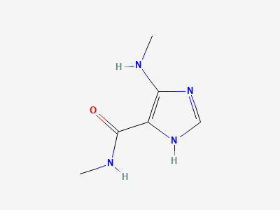 N-methyl-5-(methylamino)-1H-imidazole-4-carboxamide (theophyllidine) Structure