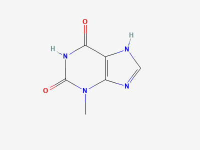 3-methyl-3,7-dihydro-1H-purine-2,6-dione Structure