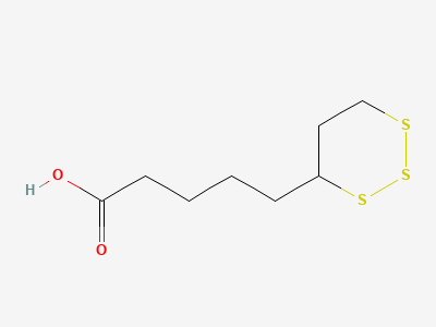 5-[(4RS)-1,2,3-trithian-4-yl]pentanoic acid Structure