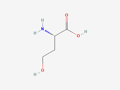 (2S)-2-amino-4-hydroxybutanoic acid (homoserine) Structure