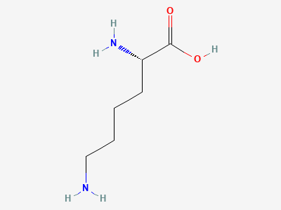 (2S)-2,6-diaminohexanoic acid (lysine) Structure