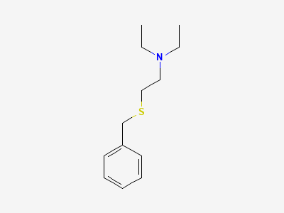 2-(benzylsulfanyl)-N,N-diethylethanamine Structure