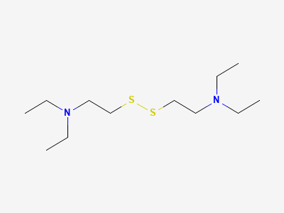 2,2'-(disulfane-1,2-diyl)bis(N,N-diethylethanamine) Structure