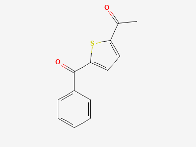 1-(5-benzoylthiophen-2-yl)ethanone Structure