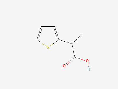 (2RS)-2-(thiophen-2-yl)propanoic acid Structure