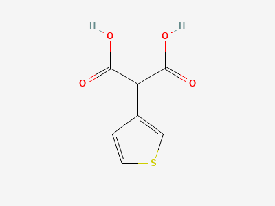 2-(thiophen-3-yl)propanedioic acid (3-thienylmalonic acid) Structure