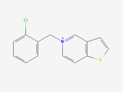 5-(2-chlorobenzyl)thieno[3,2-c]pyridinium Structure