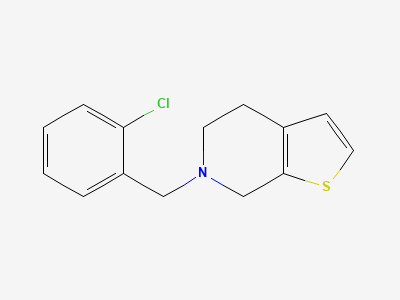 6-(2-chlorobenzyl)-4,5,6,7-tetrahydrothieno[2,3-c]pyridine Structure