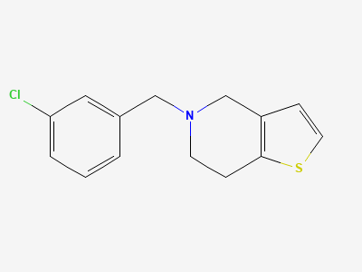 5-(3-chlorobenzyl)-4,5,6,7-tetrahydrothieno[3,2-c]pyridine Structure