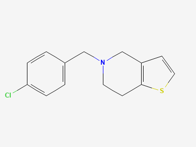 5-(4-chlorobenzyl)-4,5,6,7-tetrahydrothieno[3,2-c]pyridine Structure