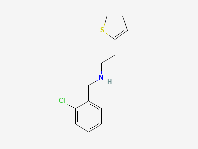 N-(2-chlorobenzyl)-2-(thiophen-2-yl)ethanamine Structure