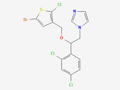 1-[(2RS)-2-[(5-bromo-2-chlorothiophen-3-yl)methoxy]-2-(2,4-dichlorophenyl)ethyl]-1H-imidazole Structure