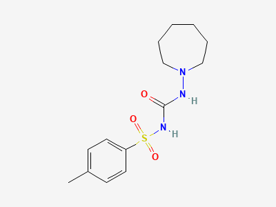1-azepan-1-yl-3-[(4-methylphenyl)sulfonyl]urea (tolazamide) Structure