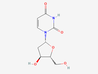 1-(2-deoxy-β-D-erythro-pentofuranosyl)pyrimidine-2,4(1H,3H)-dione Structure