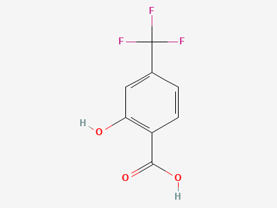 2-hydroxy-4-(trifluoromethyl)benzoic acid (4-(trifluoromethyl)salicylic acid) Structure