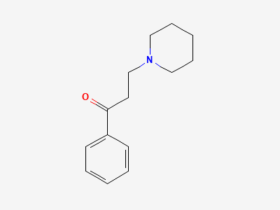 1-phenyl-3-(piperidin-1-yl)propan-1-one Structure