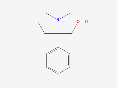 (2RS)-2-(dimethylamino)-2-phenylbutanol Structure