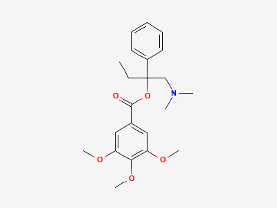 (1RS)-1-[(dimethylamino)methyl]-1-phenylpropyl 3,4,5-trimethoxybenzoate Structure