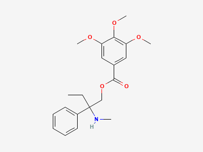 (2RS)-2-(methylamino)-2-phenylbutyl 3,4,5-trimethoxybenzoate Structure