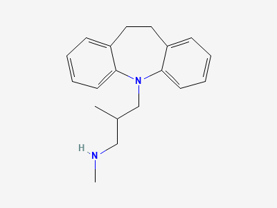 (2RS)-3-(10,11-dihydro-5H-dibenzo[b,f]azepin-5-yl)-N,2-dimethylpropan-1-amine Structure