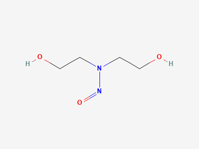 2,2'-(nitrosoimino)diethanol (N-nitrosodiethanolamine) Structure