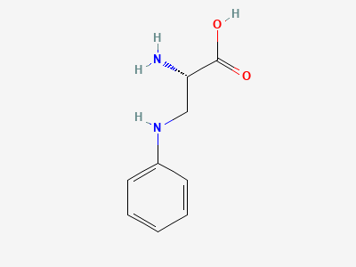 (2S)-2-amino-3-(phenylamino)propanoic acid (3-phenylaminoalanine) Structure
