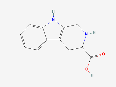 (3RS)-1,2,3,4-tetrahydro-9H-pyrido[3,4-b]indole-3-carboxylic acid Structure