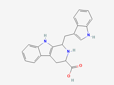 1-(1H-indol-3-ylmethyl)-1,2,3,4-tetrahydro-9H-pyrido[3,4-b]indole-3-carboxylic acid Structure