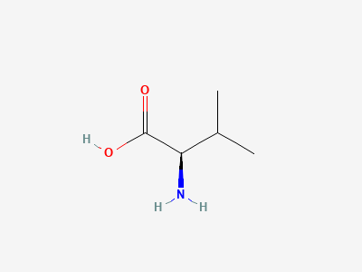 (2R)-2-amino-3-methylbutanoic acid (D-valine) Structure