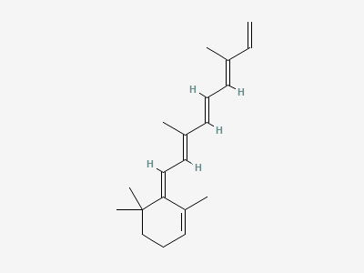 (3E,5E,7E)-3,7-dimethyl-9-[(1Z)-2,6,6-trimethylcyclohex-2-enylidene]nona-1,3,5,7-tetraene (anhydro-vitamin A) Structure