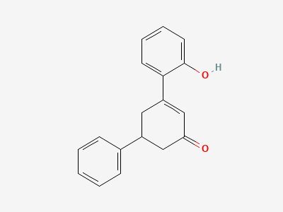 (5RS)-3-(2-hydroxyphenyl)-5-phenylcyclohex-2-enone Structure