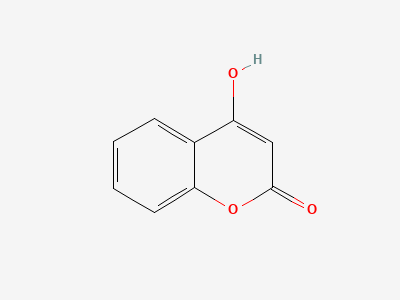 4-hydroxy-2H-1-benzopyran-2-one (4-hydroxycoumarin) Structure