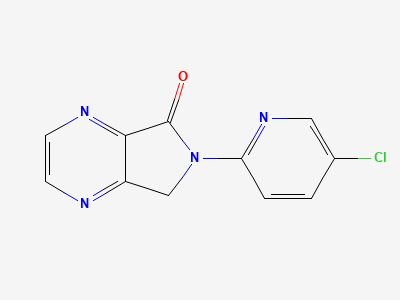 6-(5-chloropyridin-2-yl)-6,7-dihydro-5H-pyrrolo-[3,4-b]pyrazin-5-one Structure