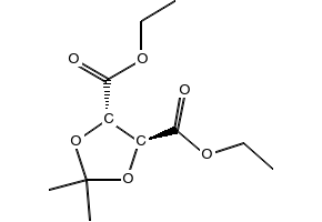 (4S,5S)-Dimethyl 2,2-dimethyl-1,3-dioxolane-4,5-dicarboxylate chemical structure