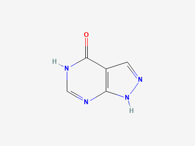 1,5-Dihydro-(4H)-pyrazolo[3.4-(d)]pyrimidin-4-one Structure
