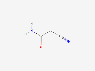 Cyanoacetamide (2-Cyanoacetamide) (Starting material) Structure