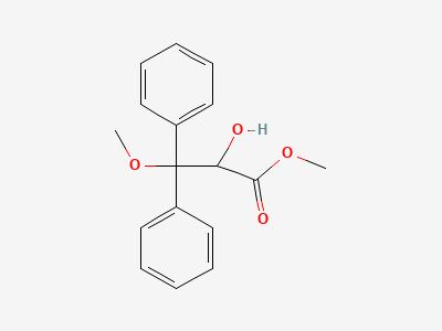 Methyl 2-hydroxy-3-methoxy-3,3-diphenylpropanoate Structure