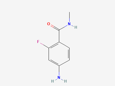 4-Amino-2-fluoro-N-methylbenzamide Structure