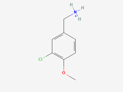 Ethyl 4-chloro-2-(methylthio)pyrimidine-5-carboxylate 5909-24-0 (KSM) 1 3-Chloro-4-methoxybenzylamine hydrochloride Structure